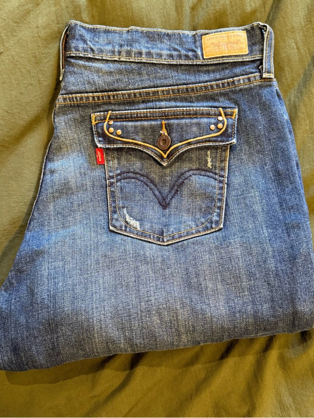 Levi's 515 Boot Cut Denim Jeans with Flap Back Pocket